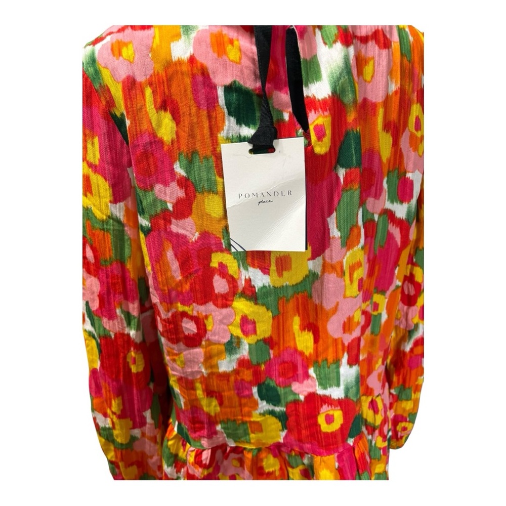 Tuckernuck Pomander Place Magnolia Watercolor Carlotta Blouse. NWT - Picture 6 of 8